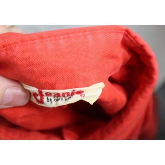 VINTAGE 70s WOMEN'S ORANGE LONG SLEEVE BUTTON-UP TOP - SIZE 36 - JEANIE - Picture 8 of 8